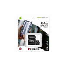 Kingston Canvas Select Plus 64Gb + adapter SD SDCS2/64GB microSDXC Карта пам'яті