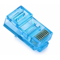 Конектор RJ-45 Ritar 8P8C Cat.5 Blue — набір 100 шт