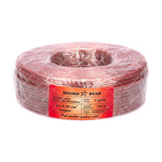 Кабель акустичний Sound Star 2x0.35 CU прозорий 100 метрів