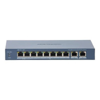 Hikvision DS-3E0310HP-E(C) POE Комутатор 8 портів некерований