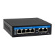 POE комутатор SEVEN P-7324 4 PoE + 2 Uplink