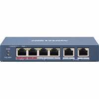 Hikvision DS-3E0106HP-E 4 порти некерований POE комутатор