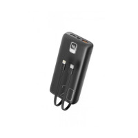 Power Bank XO PR185 with cable QC22.5W PD20W 20000 mAh Black