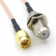 SMA (штекер SMA - гніздо F), 20cм перехідник антенний пігтейл PigTail