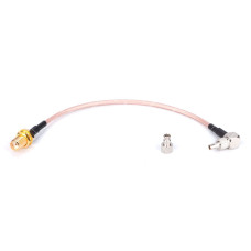 CRC-9/TS-9 (штекер CRC-9/TS-9 - гніздо SMA), 20cм перехідник антенний пігтейл PigTail