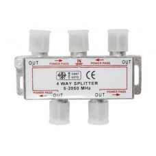 Спліттер 4 way Q Splitter Power Pass