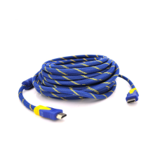 Кабель HDMI-HDMI Voltronic Blue/Gold v.1.4 OD-8.0mm 20 метрів