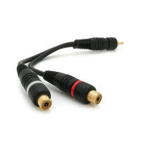 Перехідник штекер RCA на 2×RCA 0.2 метра