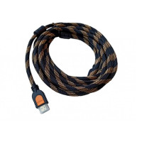 Кабель HDMI-HDMI v.2.0 плетений з феритовими фільтрами 5 метрів
