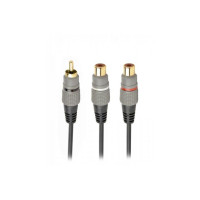 Шнур 1RCA-2хRCA ГНІЗДО Cablexpert 0,2m