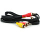 Кабель 3RCA-3RCA Tcom 1.5 метри