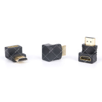 Перехідник кутовий HDMI гніздо F - HDMI штекер M 90° Comp