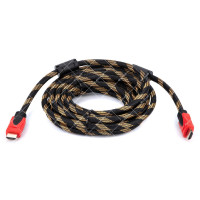 Кабель HDMI-HDMI v.1.4 плетений з фільтрами 5 метрів