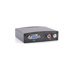 Адаптер (перехідник) VGA - HDMI + R/L VGA-HDMI + 2xRCA DC-5V