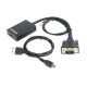 Адаптер (перехідник) VGA - HDMI A-VGA-HDMI-01 + Audio