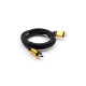 Кабель HDMI-HDMI Vinga v.2.0 1.5 метри (VCPDCHDMI2VMM1.5BK)