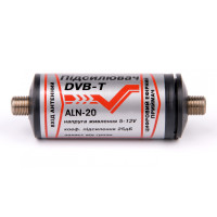 Антенний підсилювач ALN-20 5-12V Бочка під F