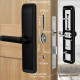 Розумний замок SEVEN LOCK SL-7767BFW black (врізна частина 7068)