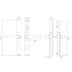 Розумний замок SEVEN LOCK SL-7763BF (72-92 мм) black