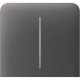 Бічна кнопка для двоклавішного вимикача Ajax SideButton (2-gang) vertical grey 