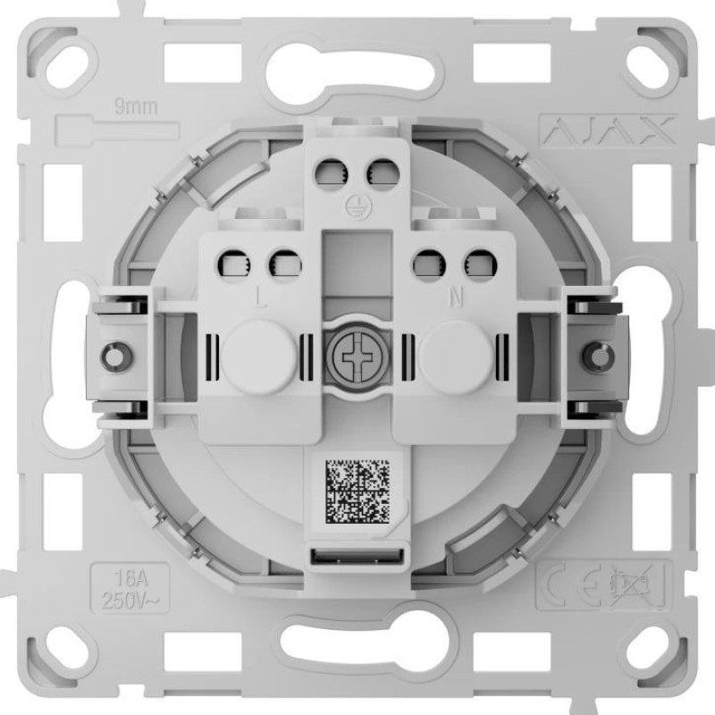Реле для вбудованої розетки Ajax OutletCore (basic) vertical [type F]