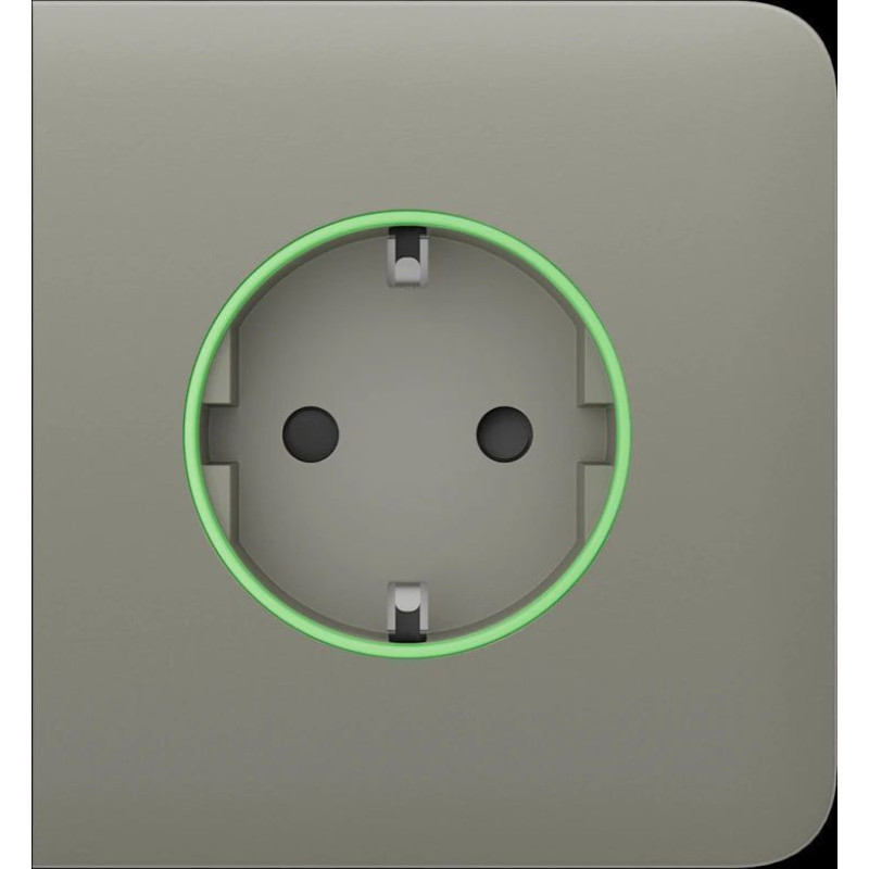 Бічна панель для вбудованої розетки Ajax SideCover (smart) Olive