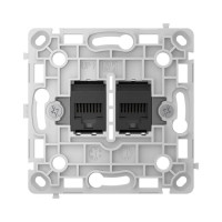 Ajax OutletCore (LAN) vertical [55] ASP black механізм інтернет розетки