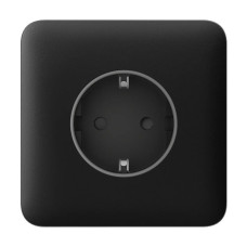 Фронтальна панель Ajax SoloCover (basic) black/чорна для розетки Outlet