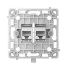 Ajax OutletCore (LAN) [55] ASP white механізм інтернет розетки