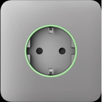 Передня панель для вбудованої розетки Ajax SoloCover (smart) Fog
