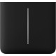 Бічна кнопка для двоклавішного вимикача Ajax SideButton (2-gang) vertical black 