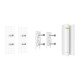 DummyBox_Ajax DoorProtect white small_magnet пластиковий корпус