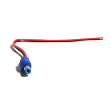 Роз'єм живлення DC-M 5.5x2.1мм із кабелем 25 см чорний-червоний Blue Plug