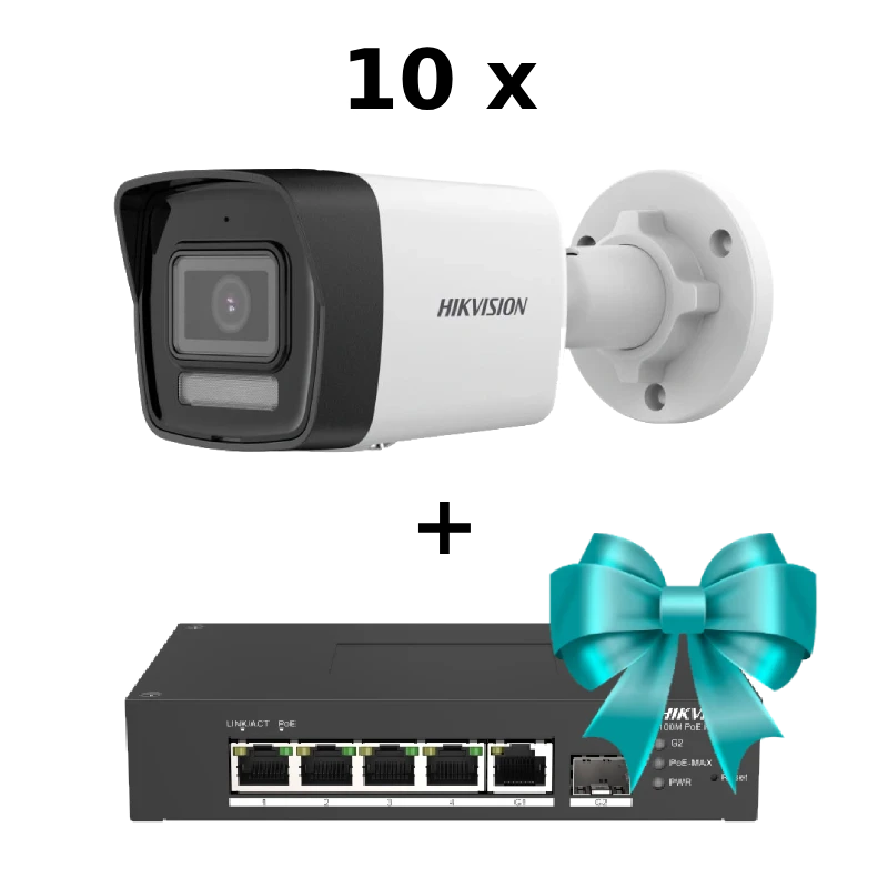 IP відеокамера Hikvision DS-2CD1043G2-IUF 4МП (4мм) із мікрофоном