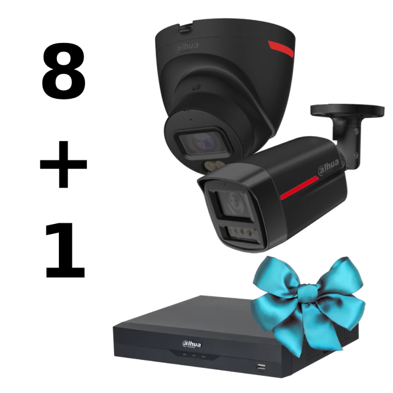 Комплект Dahua WIZCOLOR KIT 8+1（black）