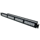 Патч-панель 19" 24xRJ-45 UTP, кат. 6a, із заднім організатором з пластиковими шторками, LW L&W ELECTRONICAL LW-PP74