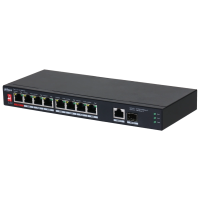 Комутатор 8 портів некерований Dahua DH-PFS3110-8ET1GT1GF-96 PoE