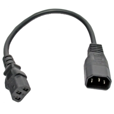 Шнур живлення Kingda С13-C14, 0.3 м, 0.75 мм2