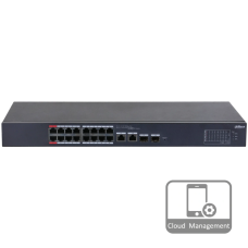 Комутатор 20 портів керований Dahua DH-CS4218-16ET-190 PoE
