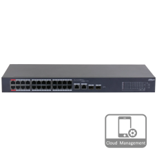 Комутатор 28 портів керований Dahua DH-CS4226-24ET-240 PoE