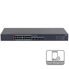 Комутатор 20 портів керований Dahua DH-CS4220-16GT-190 PoE