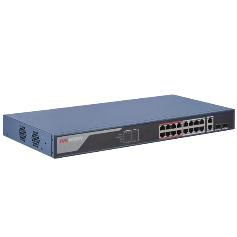Комутатор 18 портів керований Hikvision DS-3E1318P-EI(B)