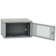 Шафа телекомунікаційна IPCOM 4U 600x350 двері перфорація (сіра)