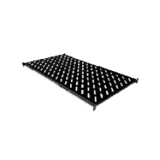 Полиця 19" 4 точки кріпл., 850мм глиб., перфорована, т.м.2мм, чорна Voltronic 4962