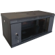Шафа коммутаційна настінна розбірна чорна Hypernet WMNC-350-4U-FLAT-BLACK
