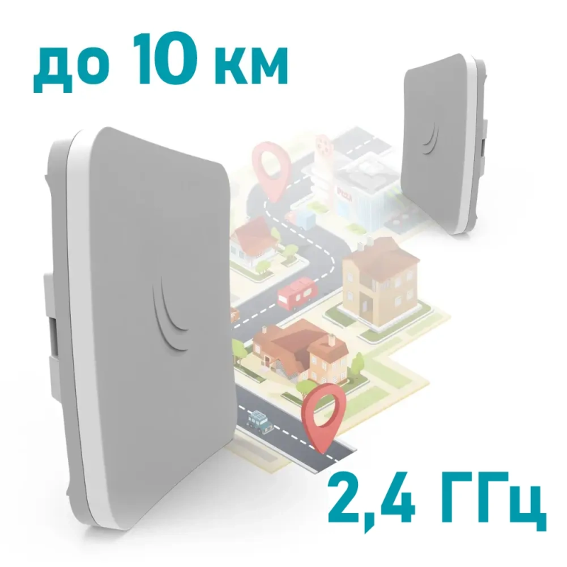 Бездротовий WiFi міст MikroTik SXTsq Lite2 (RBSXTsq2nD) 2.4 ГГц