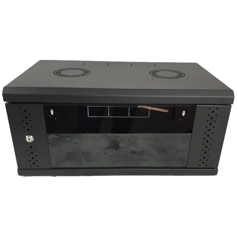 Шафа EServer 4U 600х350х284, скло, чорна