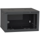Шафа телекомунікаційна двері скло (чорна) IPCOM 6U 600x450