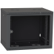 Шафа телекомунікаційна двері скло (чорна) IPCOM 12U 600x600