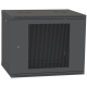 Шафа телекомунікаційна двері перфорація (чорна) IPCOM 12U 600x600